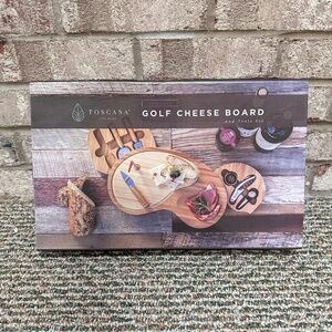 NEW Toscana® by Sand Trap Golf Cheese Cutting Board & Tools Set
